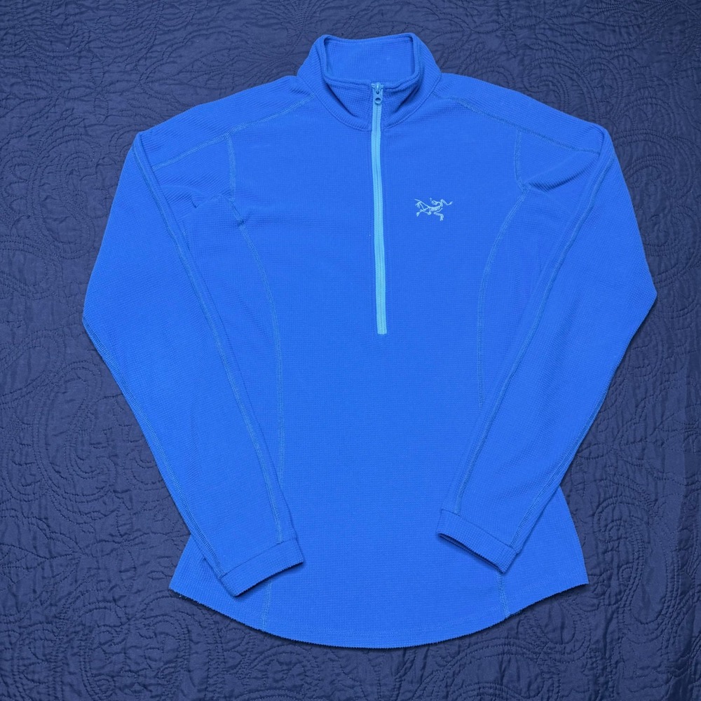 Arcteryx Delta LT Zip Neck Fleece Pullover Blue Polartec Womens XS